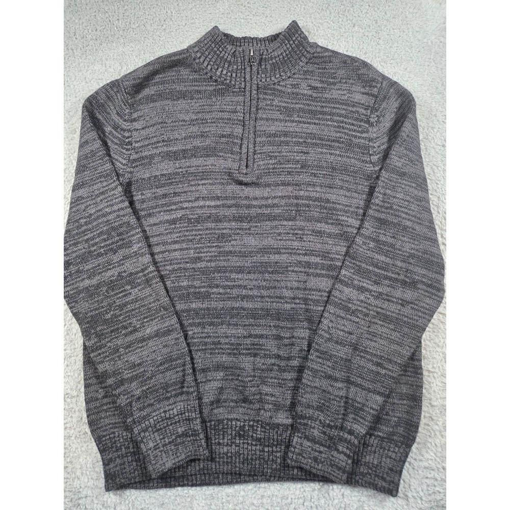 Urban Pipeline Quarter Zip Sweater XL Gray Mens Marled Mock Neck Pullover